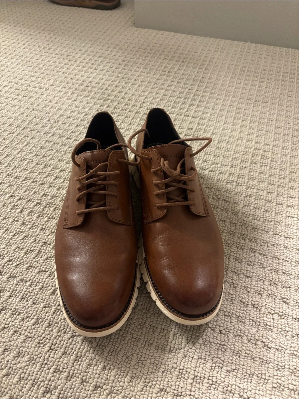 Men's Brown Leather Shoes - Casual Dress Lace-Ups
